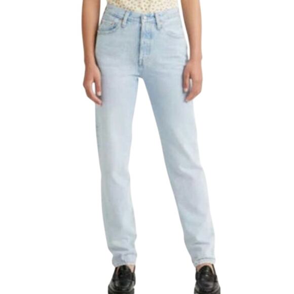 Levi's 501 81' Women's 25×31 Big E Light Wash Denim Vintage‎ Reproduction - Picture 1 of 16